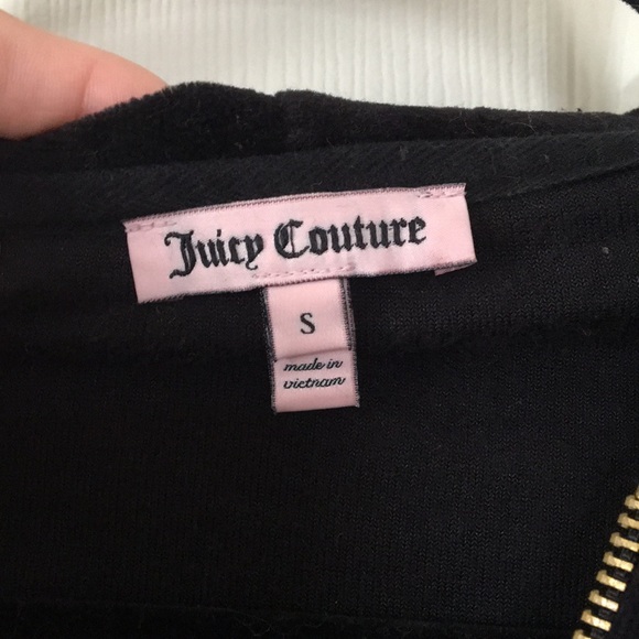 Juicy couture black sweat suit jacket - Picture 2 of 4